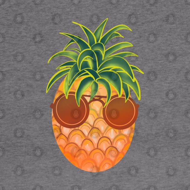 Cool pineapple with sunglasses by Mimie20